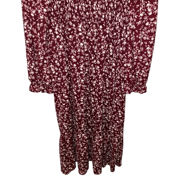 MANGO Ruffle Floral Printed Dress
Maroon Burgundy - Picture 6 of 13
